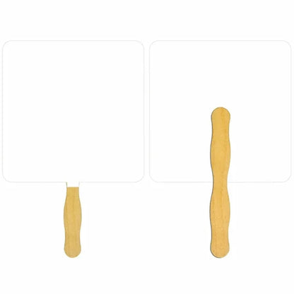 Square Glued Hand Fan