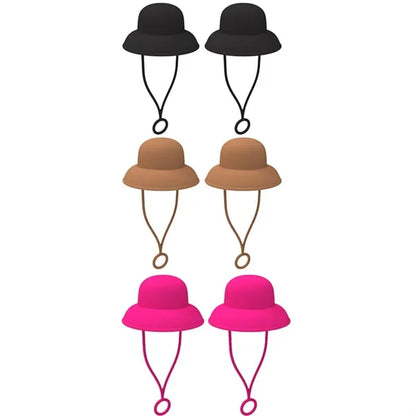Cowboy Hat Shaped Silicone Straw Stoppers