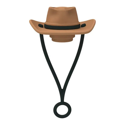 Cowboy Hat Shaped Silicone Straw Stoppers