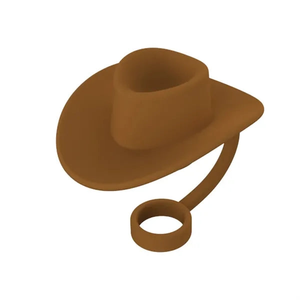 Cowboy Hat Shaped Silicone Straw Stoppers