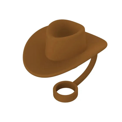 Cowboy Hat Shaped Silicone Straw Stoppers