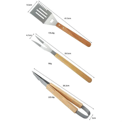 BBQ Grilling Tools Set of 3 pcs