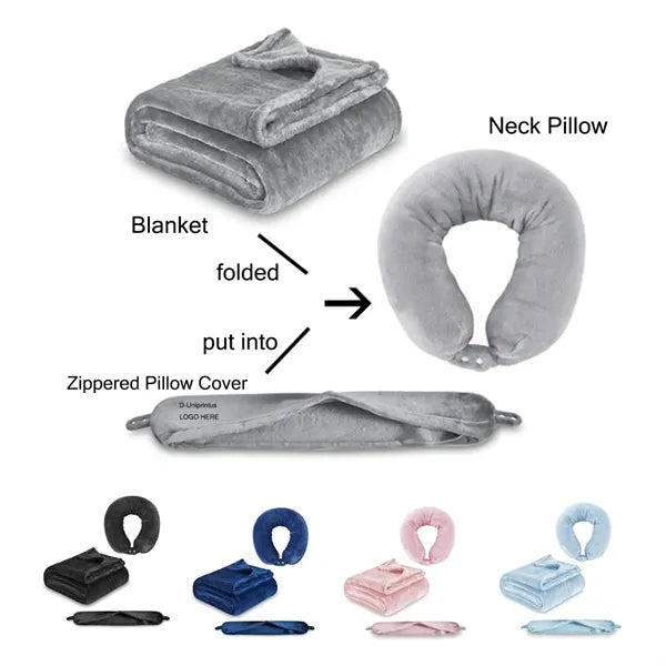 2-in-1 Travel Blanket & Pillow