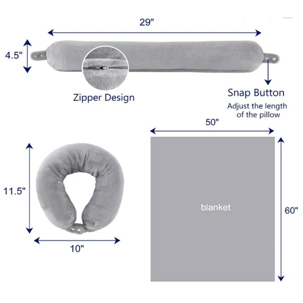 2-in-1 Travel Blanket & Pillow