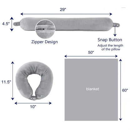 2-in-1 Travel Blanket & Pillow