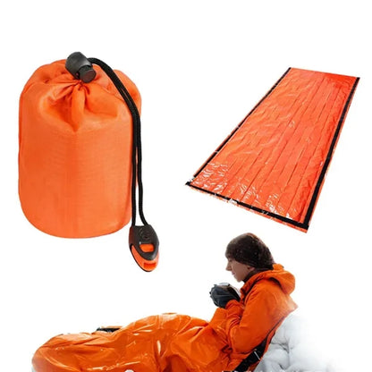 Emergency Survival Sleeping Bag with Whistle