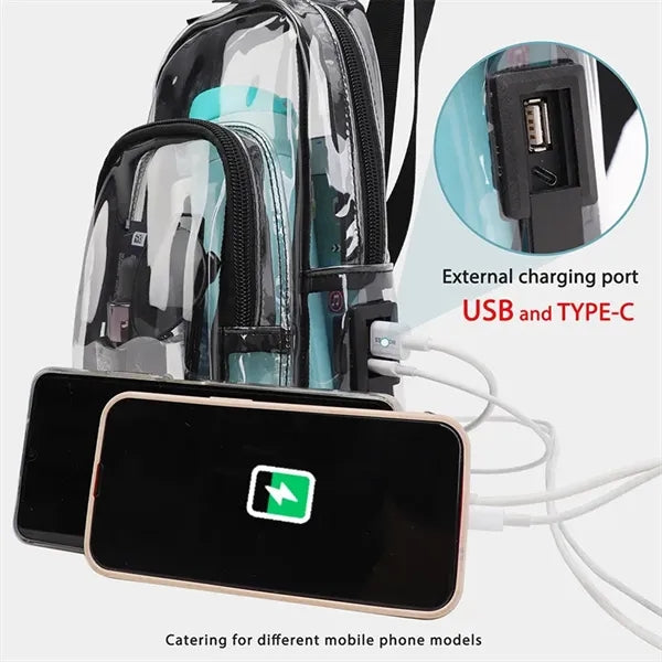 Stadium Approved Transparent Crossbody Bag