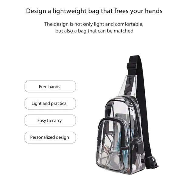 Stadium Approved Transparent Crossbody Bag
