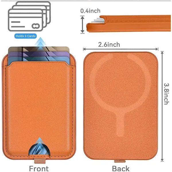 MagSafe Leather Wallet Card Holder with Stand for iPhone