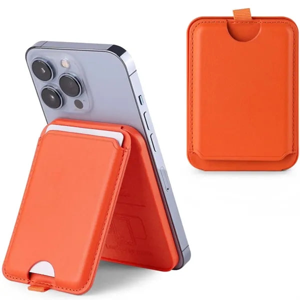MagSafe Leather Wallet Card Holder with Stand for iPhone