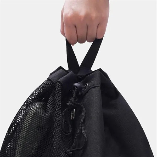 Mesh Drawstring Swim Bag With Wet Pocket For Beach Gym Gear