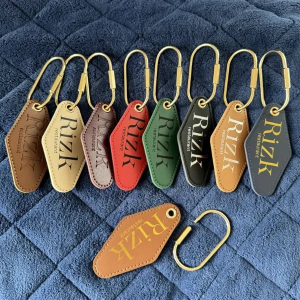 PU Leather Hotel Keychain