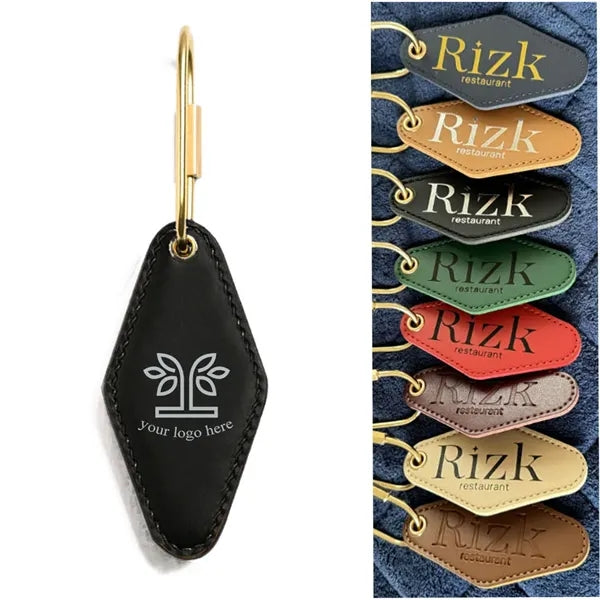 PU Leather Hotel Keychain
