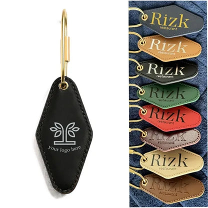 PU Leather Hotel Keychain