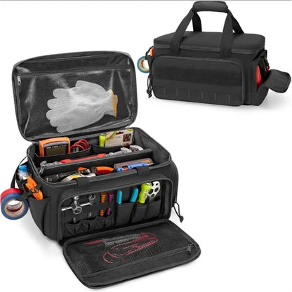 Heavy Duty 14 Inch Tool Bag Multi Pocket Work Organizer