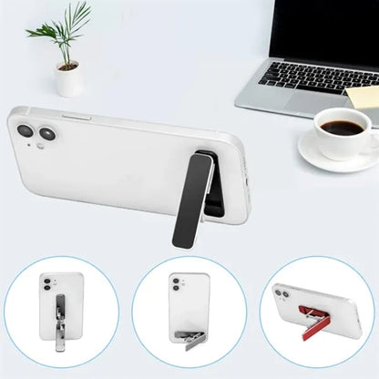 Foldable Mini Phone Stand Portable Thin Adhesive Holder