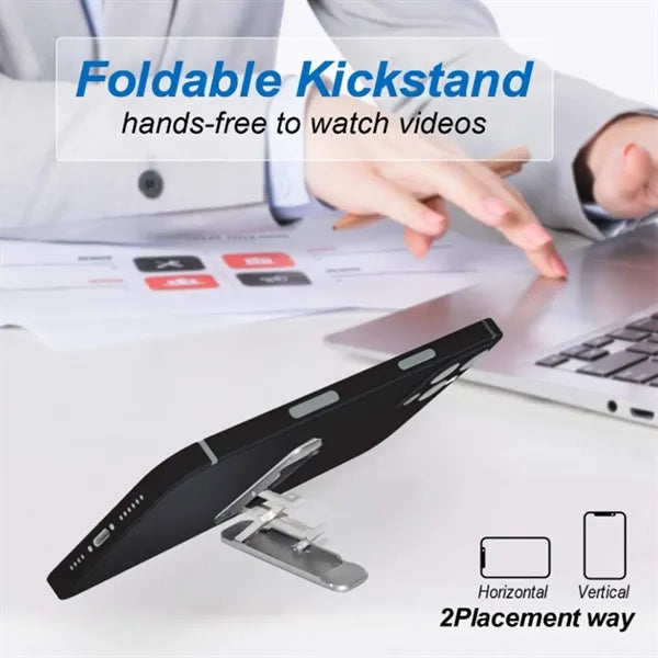 Foldable Mini Phone Stand Portable Thin Adhesive Holder