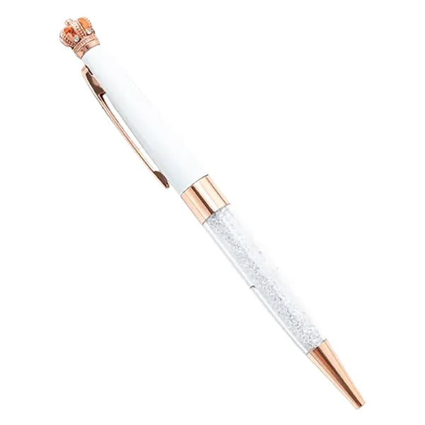 Crystal Crown Retractable Ballpoint Pen