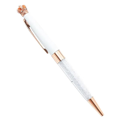 Crystal Crown Retractable Ballpoint Pen