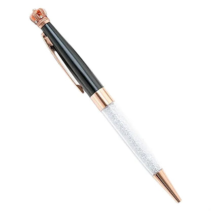 Crystal Crown Retractable Ballpoint Pen