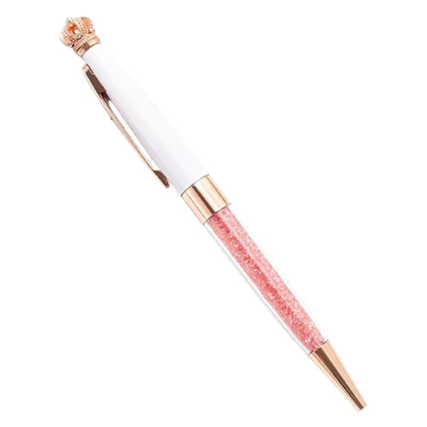 Crystal Crown Retractable Ballpoint Pen