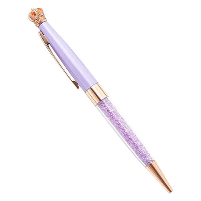 Crystal Crown Retractable Ballpoint Pen