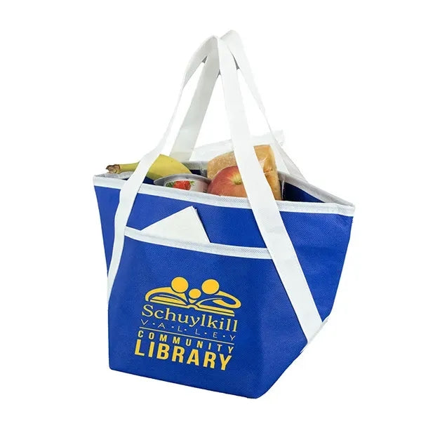 Zipper Cooler Tote 6-Pack Size