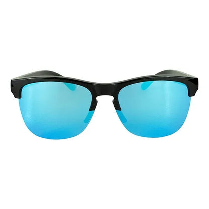 Recycled Half Frame Reflective Sunglasses