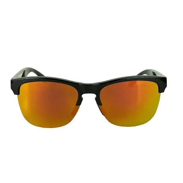 Recycled Half Frame Reflective Sunglasses