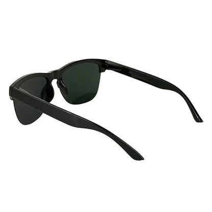 Recycled Half Frame Reflective Sunglasses