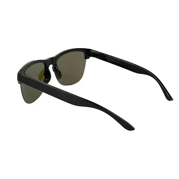 Recycled Half Frame Reflective Sunglasses