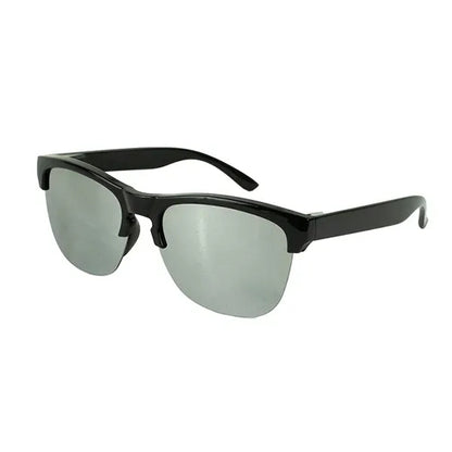 Recycled Half Frame Reflective Sunglasses
