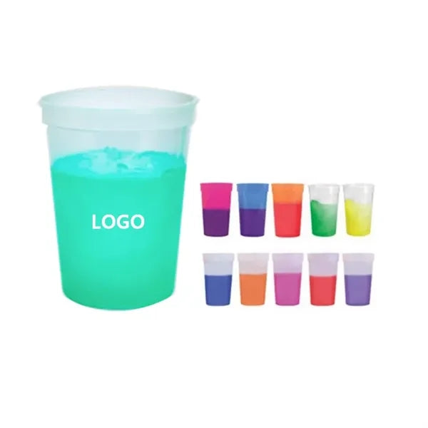 16 OZ PP Color Changing Stadium Cups