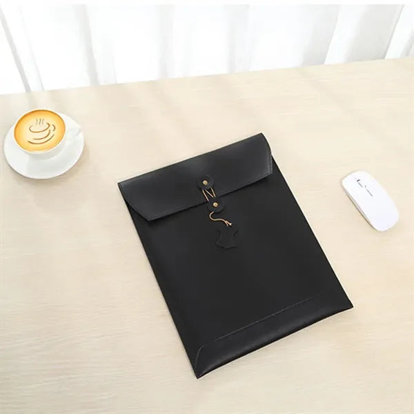 13'' PU Leather String Tie Closure A4 File Folder