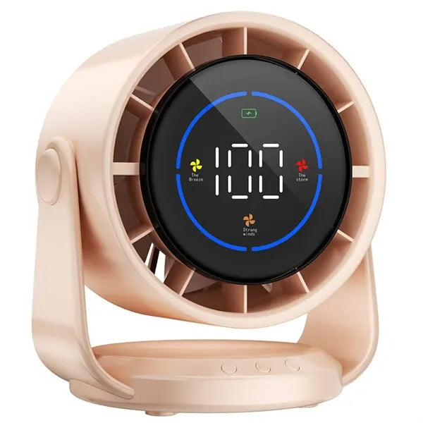 Digital Display Rechargeable Table Fan