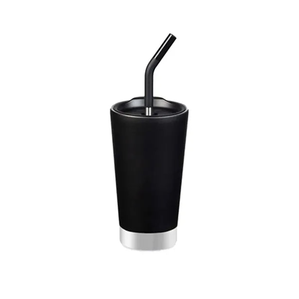 17OZ Stainless Steel Tumbler with Silicon Straw