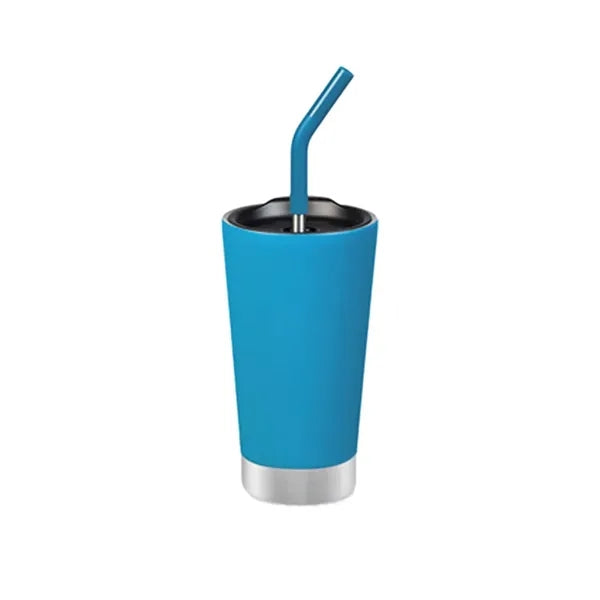 17OZ Stainless Steel Tumbler with Silicon Straw