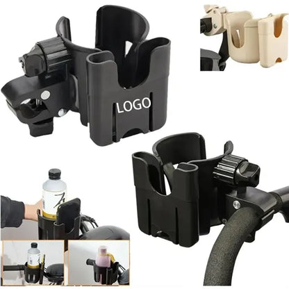 Stroller Cup Holder Attachment with Phone Holder
