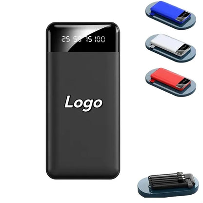 10000 mAh Power Bank With Charging Cable
