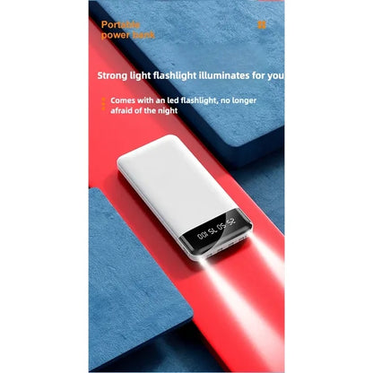 10000 mAh Power Bank With Charging Cable