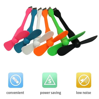 Summer compatible portable mini rechargeable phone fan