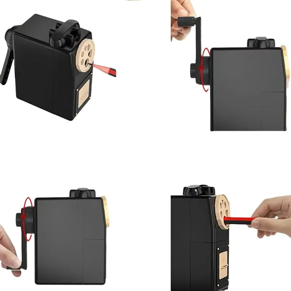 Five-position Adjustable Multi-hole Manual Pencil Sharpener