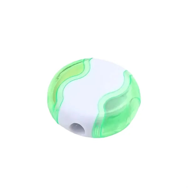 Round Pencil Sharpener With Built-In Eraser And Cover