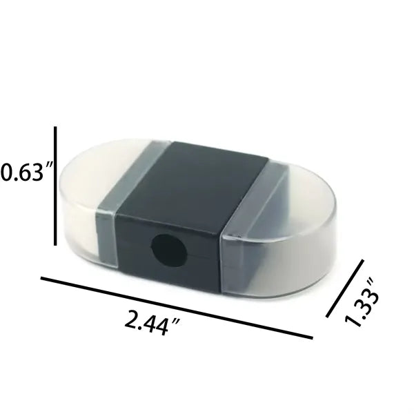 Dual-Function Pencil Sharpener With Built-In Eraser