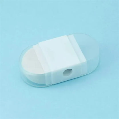 Dual-Function Pencil Sharpener With Built-In Eraser