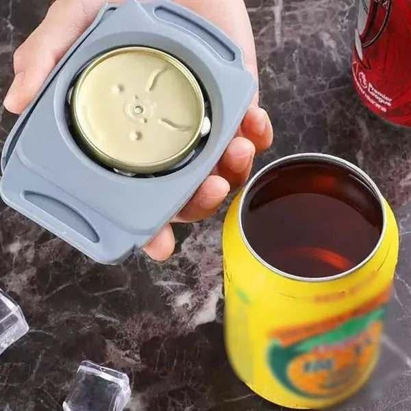 Stainless Steel Can And Bottle Opener With Ergonomic Grip