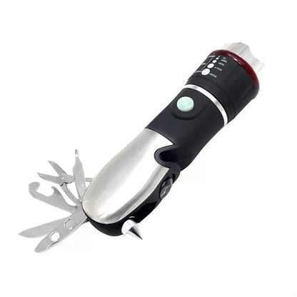 Multifunction Emergency Escape Hammer with LED Flashlight
