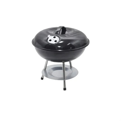 Portable Charcoal BBQ Grill with Locking Lid Camping