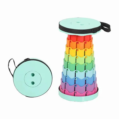 Telescopic Stool Portable Folding Camping Outdoor Chair Seat
