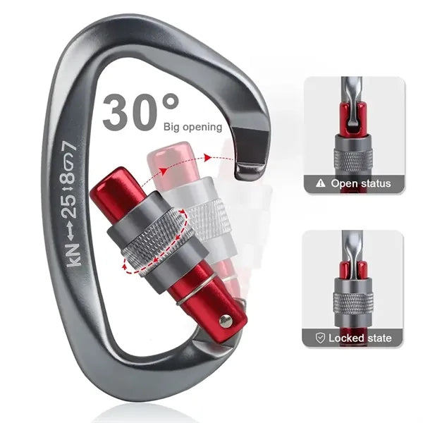 25KN Heavy Duty D Shape Carabiner